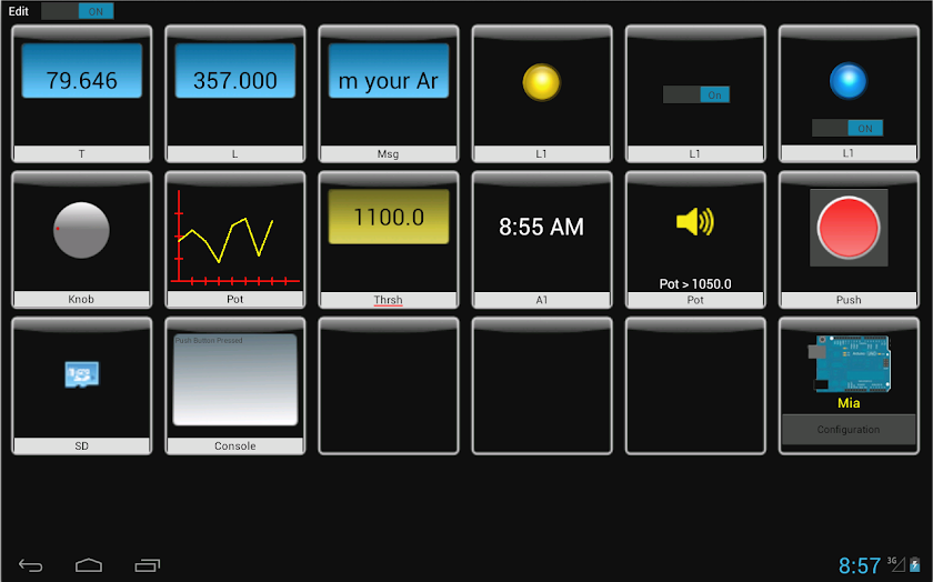 Arduino Manager Screen 2