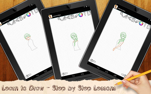 【免費家庭片App】Learn to Draw Frozen Anna-APP點子