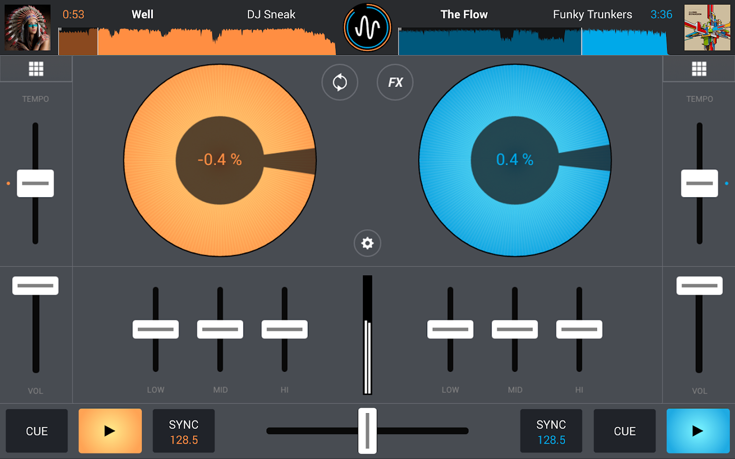 Cross DJ - Mix your music - screenshot