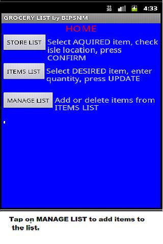 GroceryList by BIPSNM