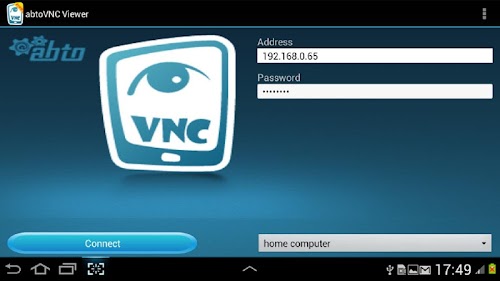 Android application abtoVNC Viewer screenshort