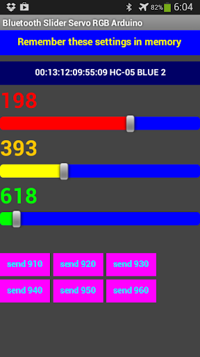 Bluetooth Servo RGB Arduino