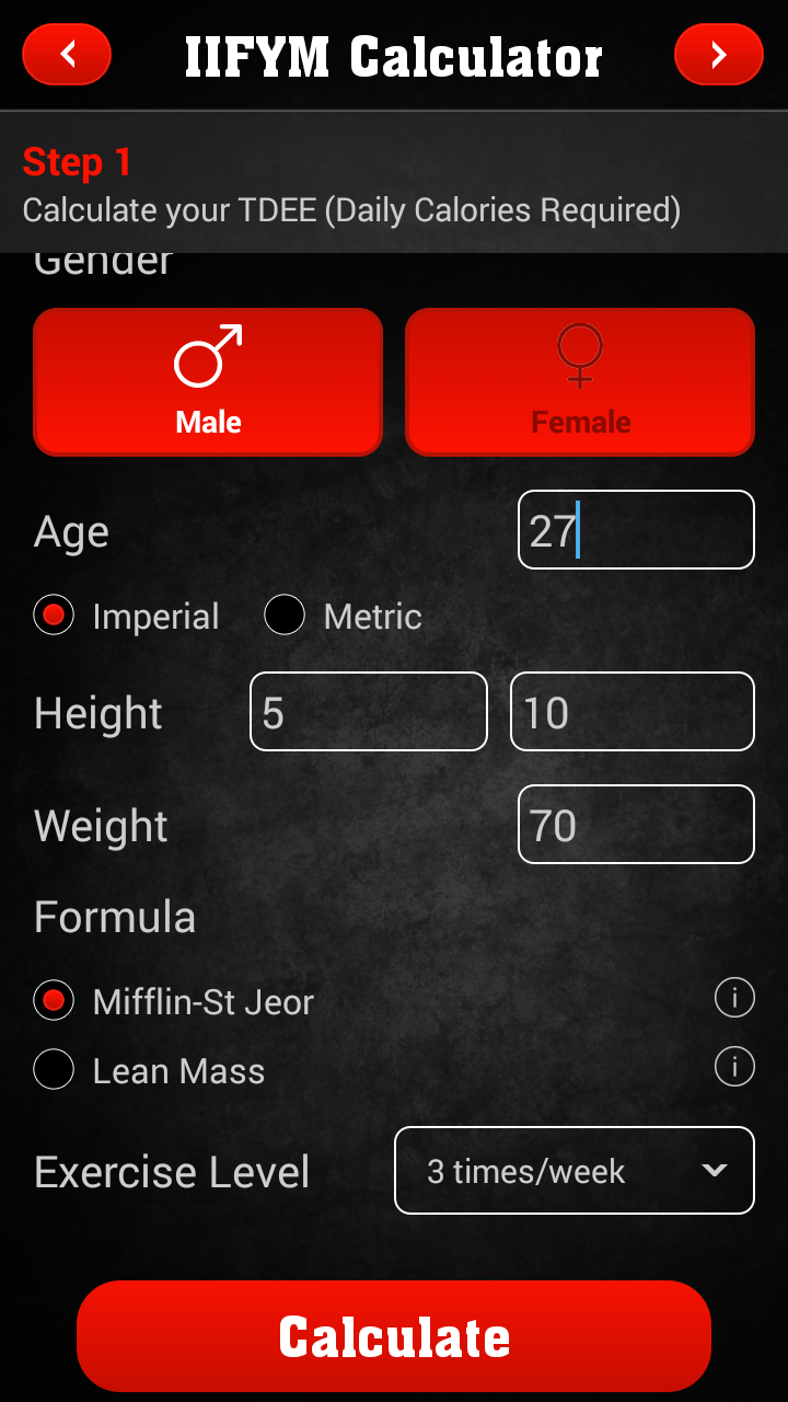 IIFYM Screen 3