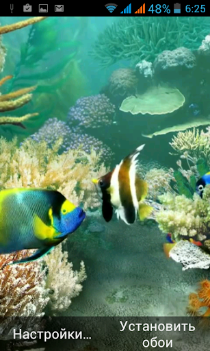 Tropical Aquarium 3D WALLPAPER