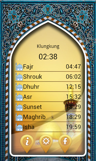 Salaat Timings Alarm Ads Free