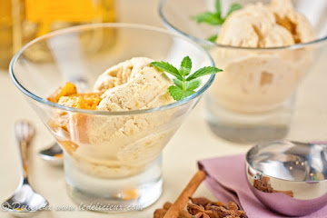 Spice Roasted Pineapple Ice Cream
