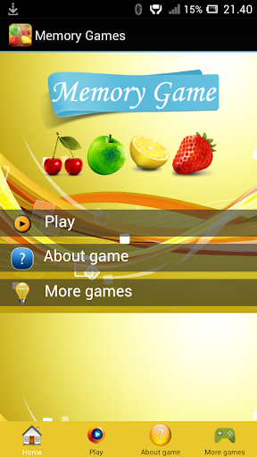 Fruits Memory Games