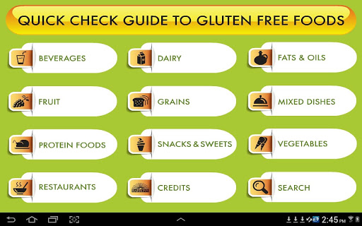 Guide to Gluten Free Foods