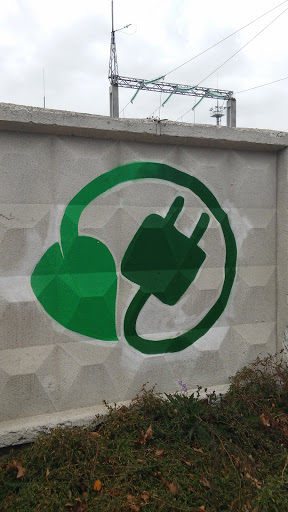 Green power graffity