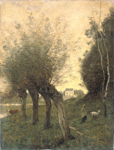 RIJKS: Camille Corot: Landscape with Pollard Willows 1875