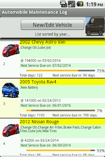 Automobile Maintenance Log - náhled