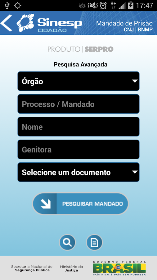 Sinesp Cidadão - screenshot