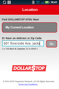 DOLLARSTOP ATM Locator - náhled