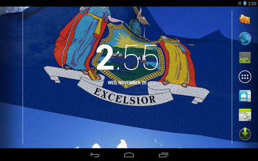 【免費個人化App】New York Flag Live Wallpaper-APP點子