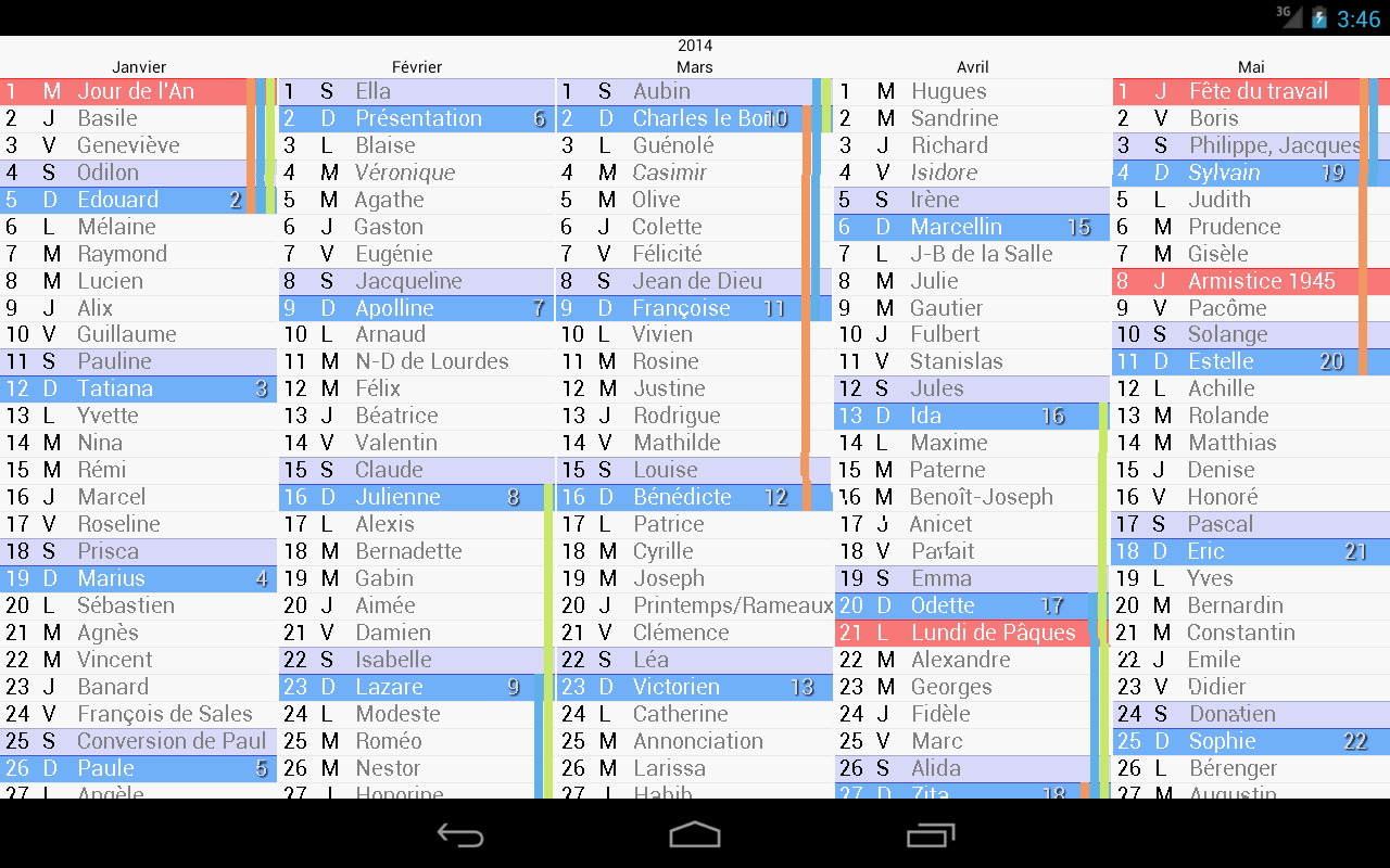 Le Calendrier Applications Android Sur Google Play