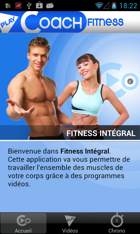 Android application PlayCoach Full Fitness Trainer screenshort