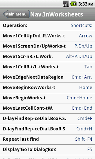 【免費娛樂App】Shortcuts for Mac Excel-APP點子