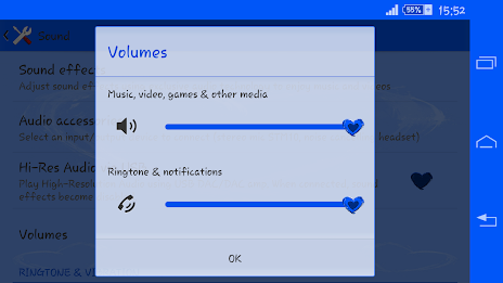 Hearts Blue Theme For Xperia poster 13