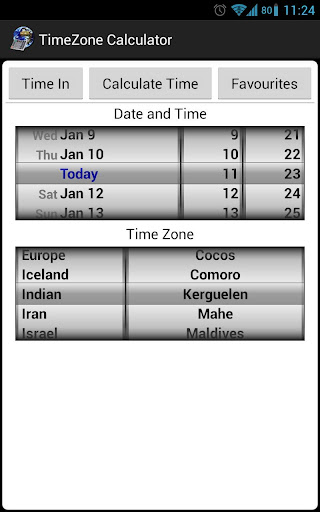 TimeZone Calculator