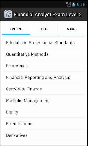 Financial Analyst Exam Level 2