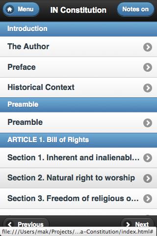 Indiana Constitution Annotated