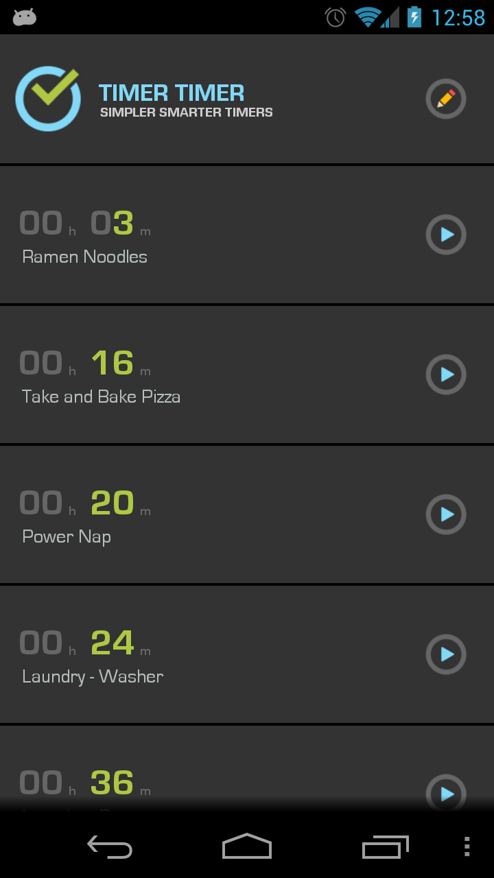 Timer Timer - Multi Timer Screen 2