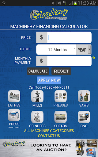 Machinery Financing Calculator