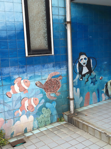 Mural of Aqua Fish