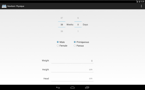 Newborn Physique Screen 3