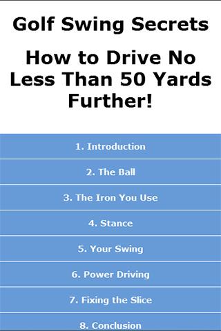 Golf Swing Secrets