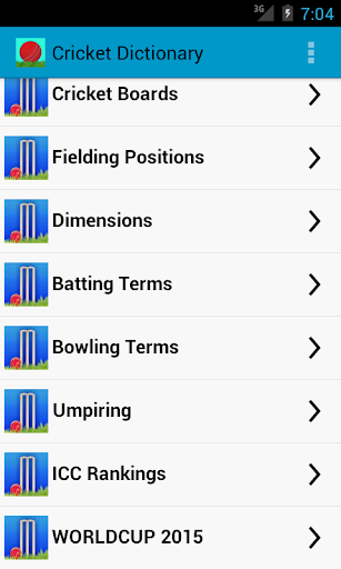 Cricket Dictionary