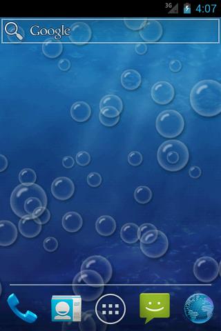 Android application Bubble live wallpaper Pro screenshort