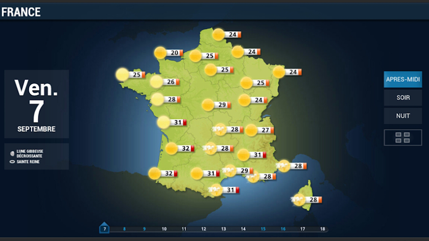 La chaine météo pour tablette Screen 2