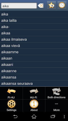 Finnish Hungarian dictionary