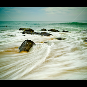 Receding Waters- II by Vincent Albert - Landscapes Beaches
