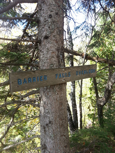 Superior Hiking Trail Barrier Falls Overlook