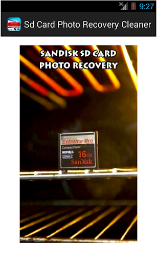 【免費書籍App】Sd Card Photo Recovery Cleaner-APP點子