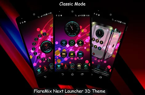 FlareMix Next Launcher 3DTheme