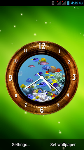 Aquarium Clock Live Wallpaper