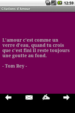 Citations d'amour - screenshot