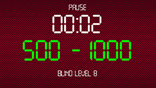 Android application Pro Poker Blind Clock Timer screenshort