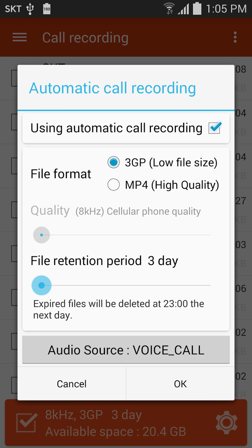 Smart Dialer (call recording) Screen 2