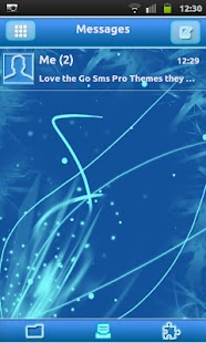 Free Download Blue Chill Go Sms Theme APK for PC