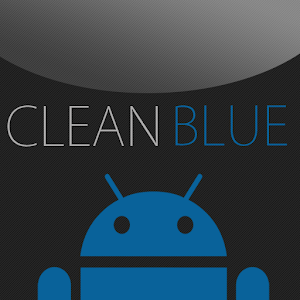 GO SMS Clean Blue Theme