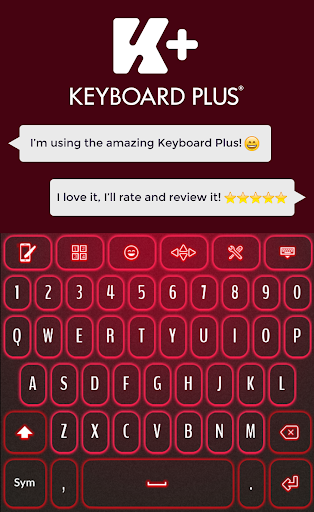 Neon Red Keyboard