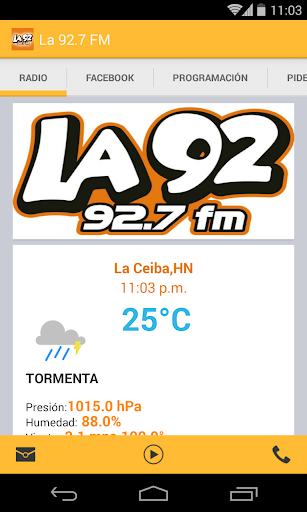 La 92.7 FM La Ceiba