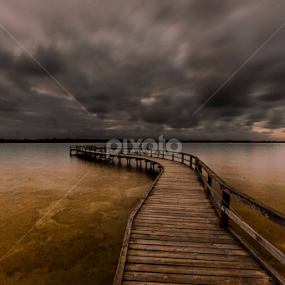 Lake Clifton sunset by Lourens Lee Wildlife Photography - Buildings & Architecture Bridges & Suspended Structures