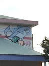 北加賀屋お魚さんの壁画