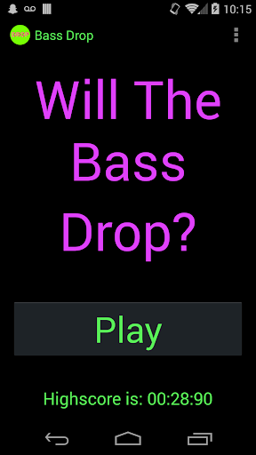 Will the bass drop