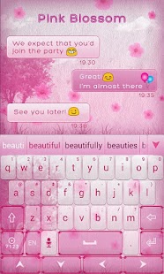 Pink Blossom GO Keyboard Theme Screenshots 3